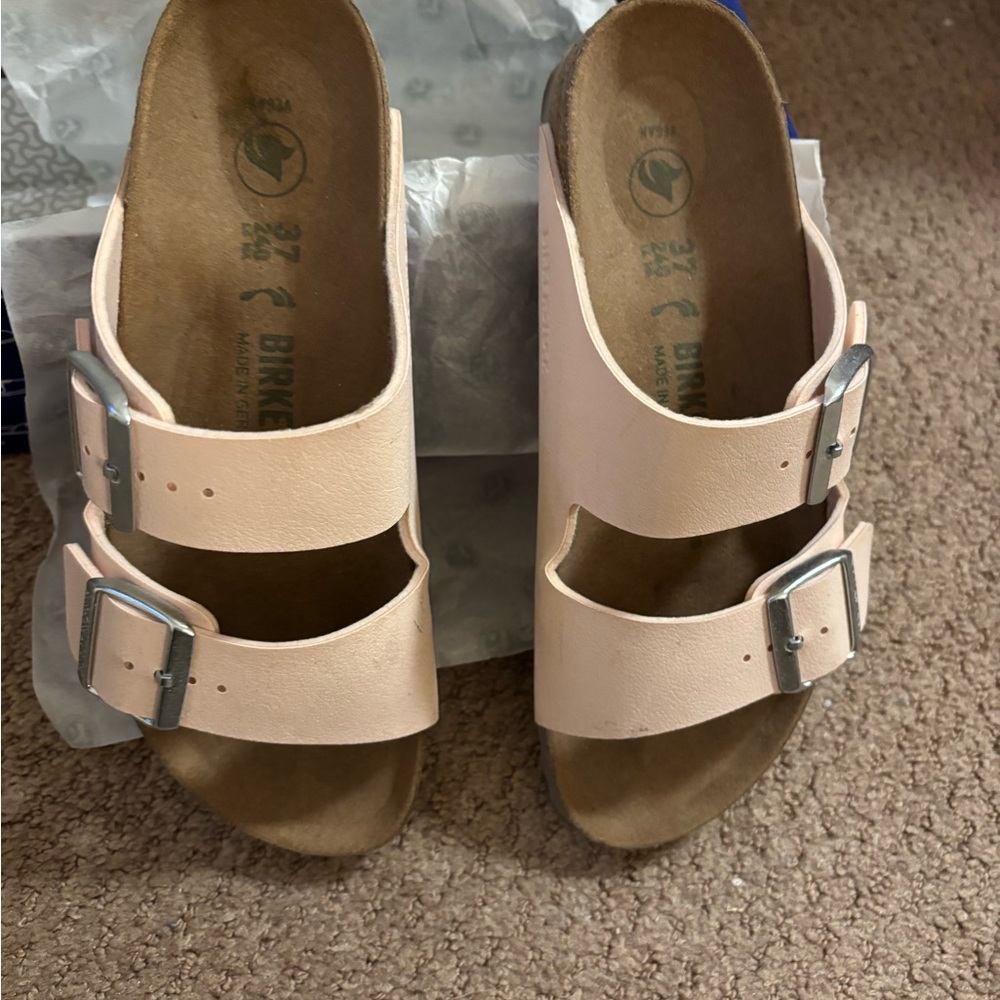 Birkenstock Arizona Big Buckle Women's Light Rose (Pink) Vegan Sandals 37 Narrow